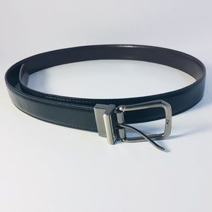 Perry Ellis Black Leather Belt